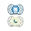 Nuvita Orthosoft Air55 2db-os cumi szett 0+ - Powder Blue/Sage Green - oroszlán/hold 70642