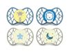 Nuvita Orthosoft Air55 4db-os cumi szett 0+ - Powder Blue/Sage Green - 70644 zsiráf, oroszlán, csillag, hold