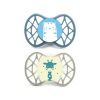 Nuvita Symmetric Air55 2db-os cumi szett 0+ - Powder Blue/Sage Green - tigris/zsiráf 70652