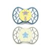 Nuvita Symmetric Air55 2db-os cumi szett 0+ - Powder Blue/Sage Green - zsiráf/csillag 70652