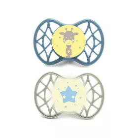   Nuvita Symmetric Air55 2db-os cumi szett 0+ - Powder Blue/Sage Green - zsiráf/csillag 70652