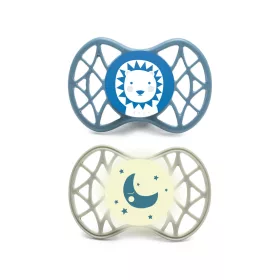   Nuvita Symmetric Air55 2db-os cumi szett 0+ - Powder Blue/Sage Green - oroszlán/hold 70652