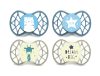 Nuvita Symmetric Air55 4db-os cumi szett 0+ - Powder Blue/Sage Green - 70654 tigris, csillag, zsiráf, dream big