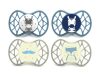 Nuvita Orthosoft Air55 4db-os cumi szett 6+ - Powder Blue/Sage Green - 70844 zebra, bajusz, róka