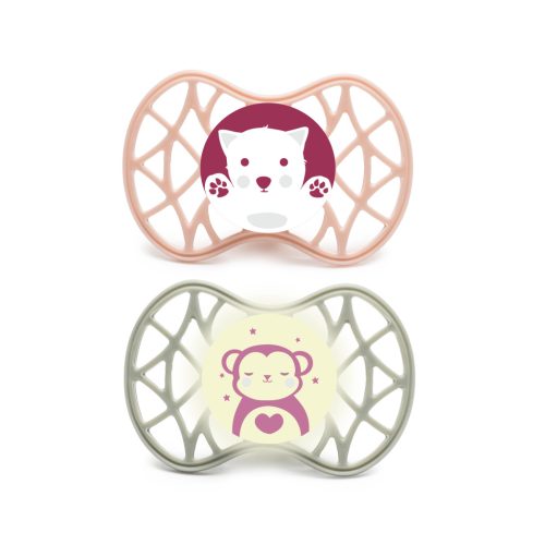Nuvita Symmetric Air55 2db-os cumi szett 6+ - English Rose/Sage Green - cica/majom 70852