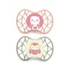 Nuvita Symmetric Air55 2db-os cumi szett 6+ - English Rose/Sage Green - maci/pingvin 70852