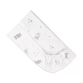 Lorelli gumis lepedő 70x140 + 15cm - Little Rabbits Grey