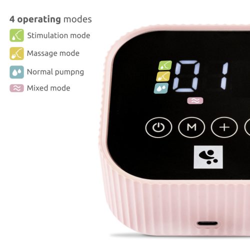 Lorelli Eva dupla elektromos mellszívó - Pink