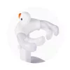 Chipolino Duck tusoló állvány - white/grey