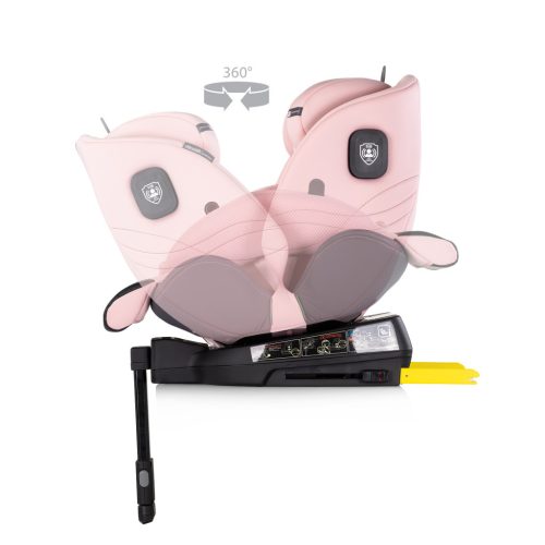 Chipolino Premium 360 autósülés I-Size 40-150cm - pink marshmallow