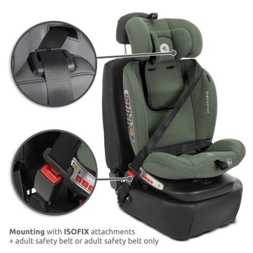 Lorelli Capella autósülés ISOFIX 40-150cm - Green
