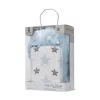 Lorelli Poffy Duo takaró 75x90 cm párnával 45x30 cm - White Blue Teddy Bear