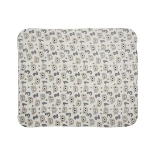Lorelli Poffy Duo takaró 75x90 cm párnával 45x30 cm - White BeigeTeddy Bear