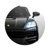 Chipolino Porsche Cayenne elektromos autó bőr üléssel - black