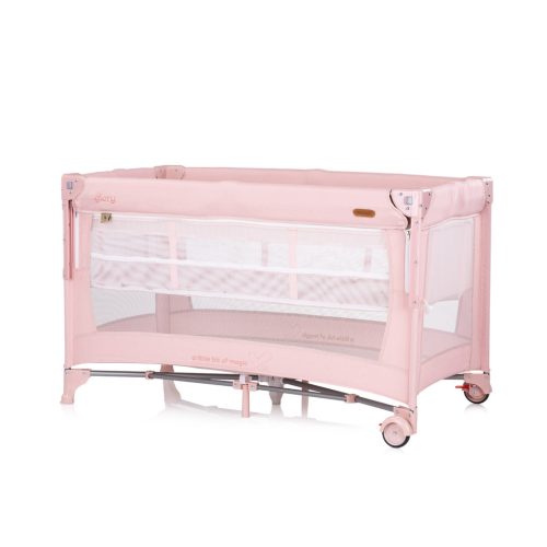 Chipolino Glory multifunkciós utazóágy - pink marshemllow