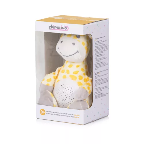Chipolino projektoros zenélő plüss játék - Giraffe