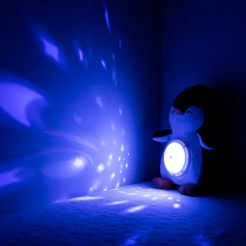 Chipolino projektoros zenélő plüss játék - Penguin