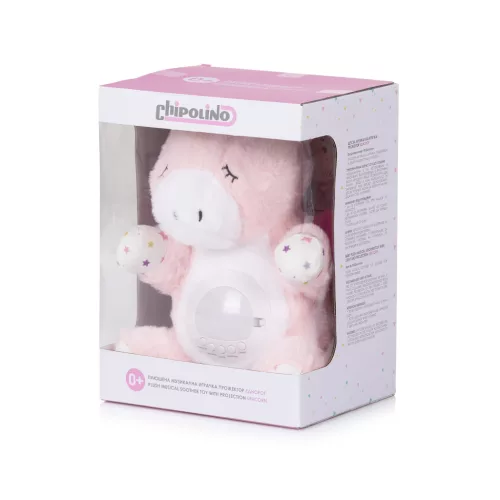 Chipolino projektoros zenélő plüss játék - Unicorn