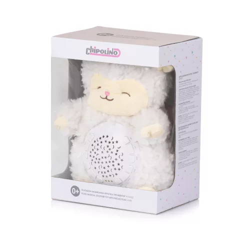 Chipolino projektoros zenélő plüss játék - Lamb
