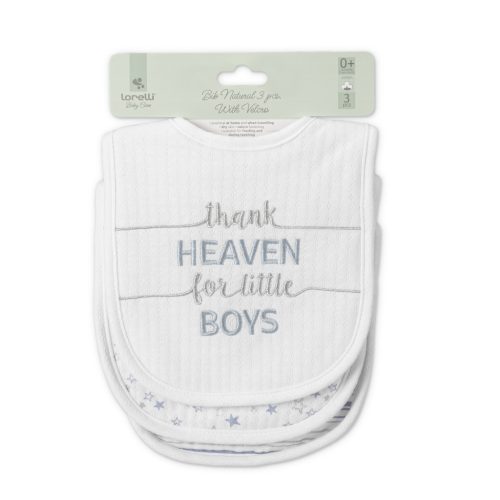 Lorelli Natural tépőzáras előke 3db - Fiús