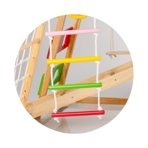 Chipolino Fa mászóka és hinta táblával - színes