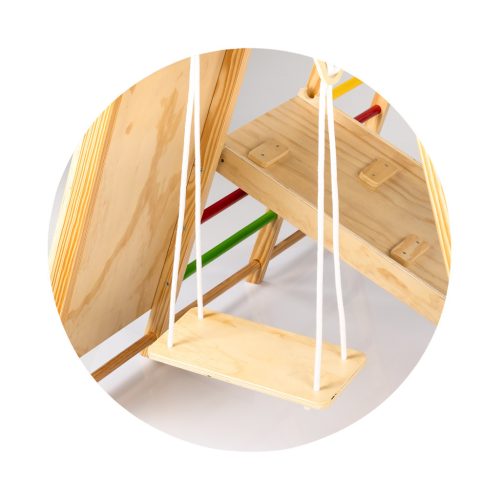 Chipolino Fa mászóka és hinta táblával - színes