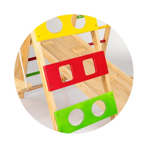 Chipolino Fa mászóka és hinta táblával - színes