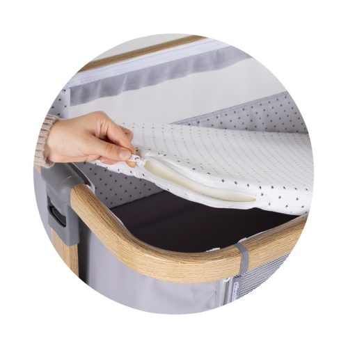 Chipolino Charisma babaöböl - powder pink/wood