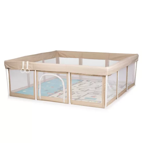 Chipolino Easy babakarám összecsukható 180x180 cm - beige