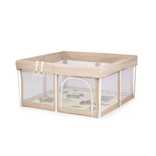 Chipolino Vibe babakarám összecsukható 120x120 cm - beige
