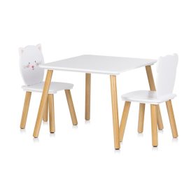 Chipolino Asztalka 2 székkel - bear and kitten