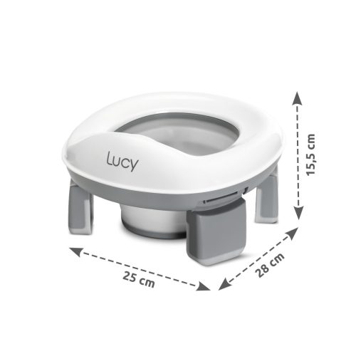 Lorelli Lucy 2 az 1-ben hordozható bili és wc-szűkítő - Grey