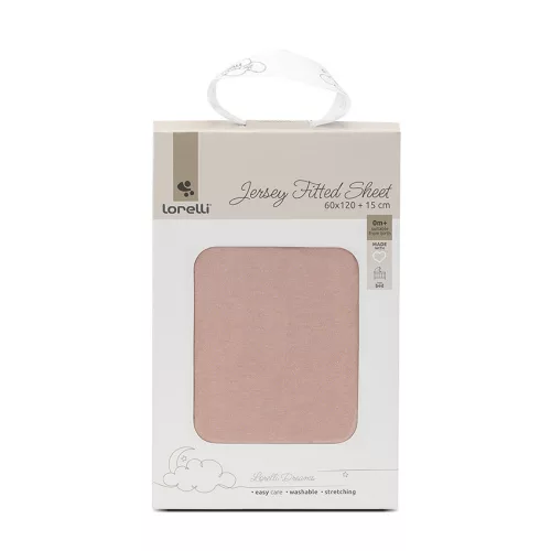 Lorelli gumis lepedő 60x120x15 - Pink