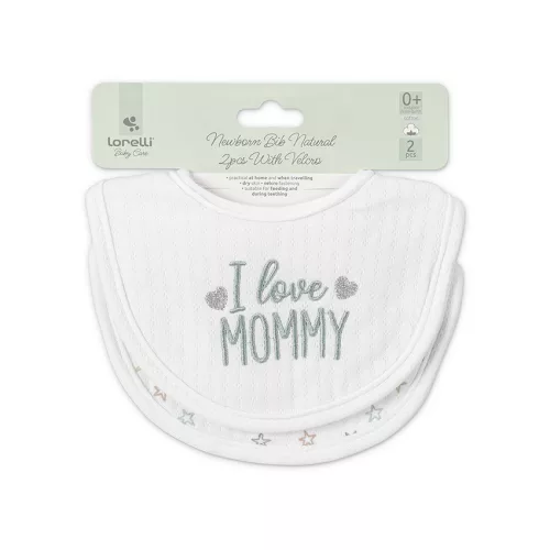 Lorelli Natural tépőzáras előke 2db - Unisex