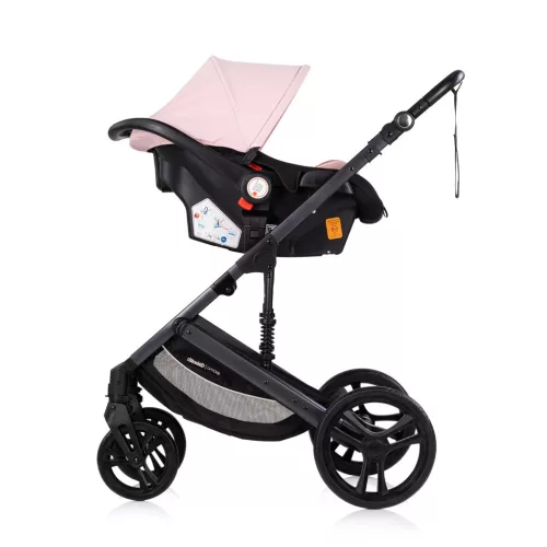 Chipolino Amore babakocsi mózessé alakítható sportrésszel - Powder pink