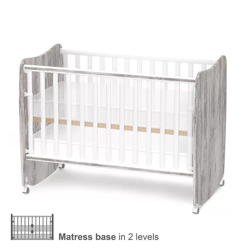 Lorelli Stars ringatható kiságy 60x120 - White / Artwood