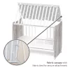 Lorelli Stars ringatható kiságy 60x120 - White / Artwood