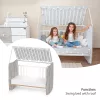 Lorelli Stars ringatható kiságy 60x120 - White / Artwood