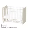 Lorelli Stars ringatható kiságy 60x120 - White / Light oak
