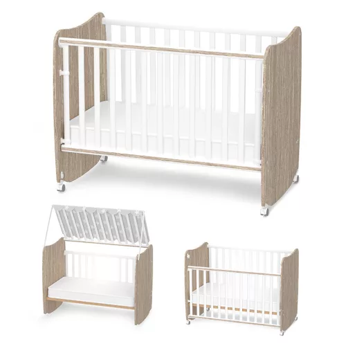 Lorelli Stars ringatható kiságy 60x120 - White / Amber
