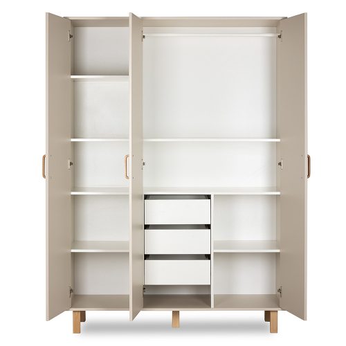 Little Sky Laura 3 ajtós szekrény - bézs