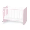 Lorelli Stars ringatható kiságy 60x120 - White / Orchid Pink