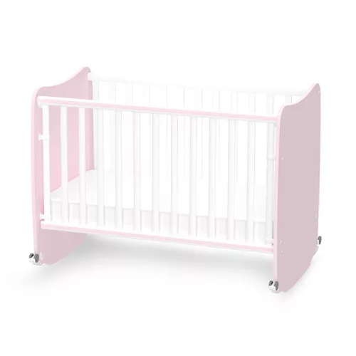 Lorelli Stars ringatható kiságy 60x120 - White / Orchid Pink