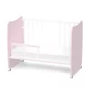 Lorelli Stars ringatható kiságy 60x120 - White / Orchid Pink
