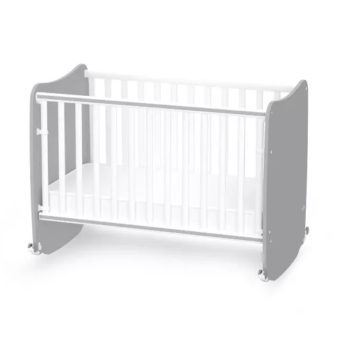 Lorelli Stars ringatható kiságy 60x120 - White / Stone Gray
