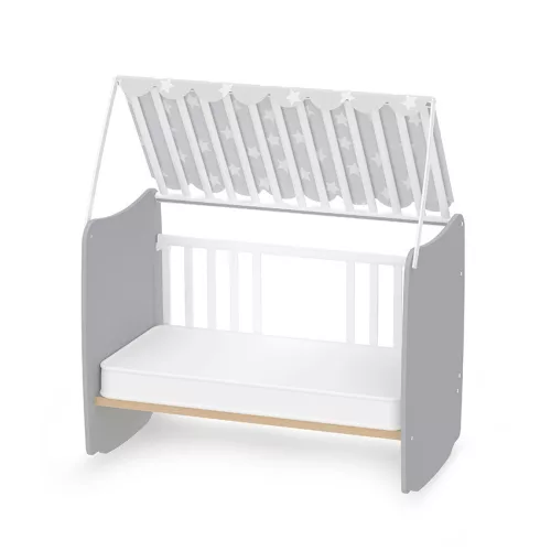Lorelli Stars ringatható kiságy 60x120 - White / Stone Gray