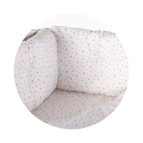 Chipolino 9 részes ágynemű garnitúra paplanhuzattal 60/120 - Beige stars