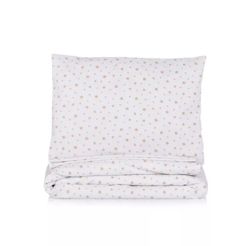Chipolino 9 részes ágynemű garnitúra paplanhuzattal 60/120 - Beige stars