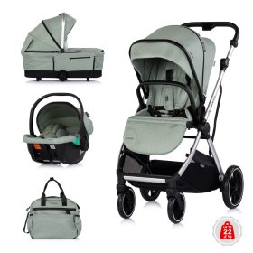 Chipolino Aurora 3az1-ben multifunkciós babakocsi - Matcha