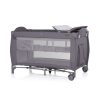 Chipolino Bella multifunkciós utazóágy - Charcoal